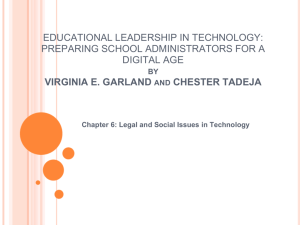 educational leadership in technology: preparing school