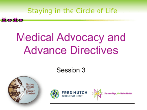 Medical Advocacy and Advance Directives PowerPoint