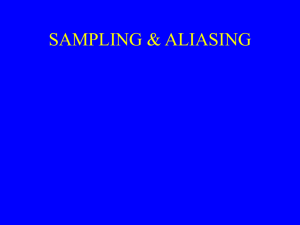 sampling & aliasing