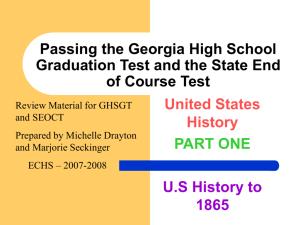 Passing the Georgia High School Graduation Test