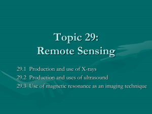 Topic 29: Remote Sensing