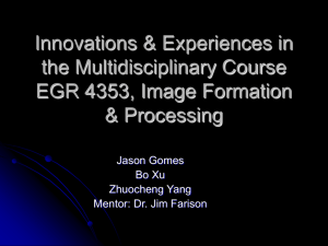 Innovations & Experiences in the Multidisciplinary Course EGR 4353