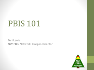 A2 PBIS 101 - NorthWest PBIS Network