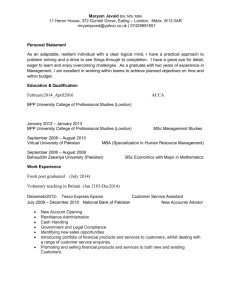 MARYAM JAVAID resume (Autosaved)