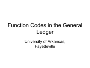 Function Codes - VPRED - University of Arkansas