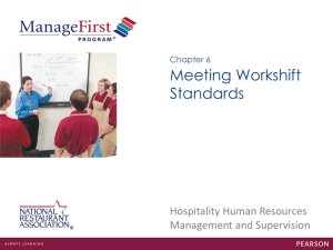 Chapter 6 Meeting Workshift Standards