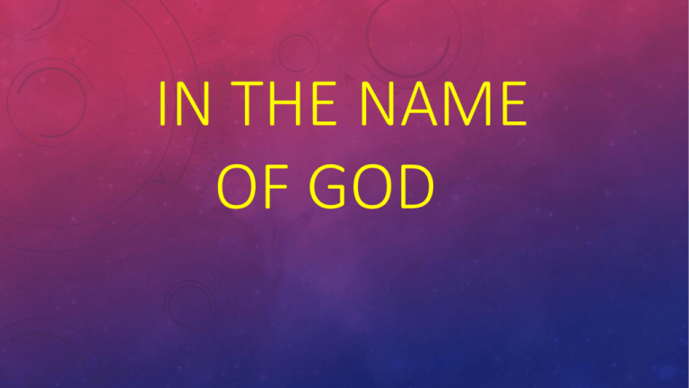 How Powerful Is The Name Of God