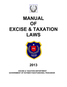 Manual of Excise & Taxation Laws Version 4
