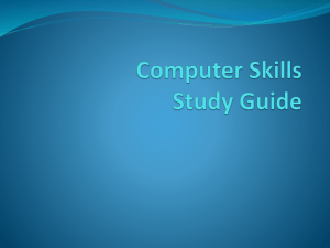 Computer Skills Study Guide