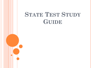 State Test Study Guide