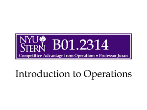 om-01a - NYU Stern School of Business