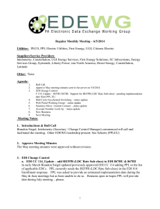 EDEWG Meeting Minutes - Public Utility Commission