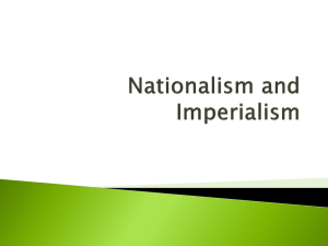 Nationalism and Imperialism - Haynes Academy for Advanced Studies