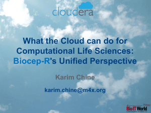 Clouds Template - Biocep-R, Statistical Analysis Tools for the Cloud