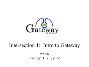 What is Gateway? What is chemistry?
