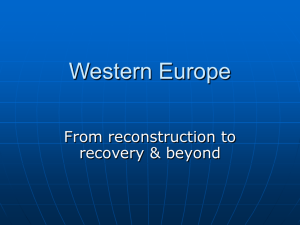 Presentation 18: Western Europe