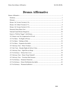 Drone Surveillance Affirmative - Saint Louis Urban Debate League