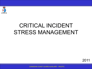 5.06 Critical Incident Stress Management