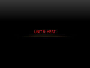 Unit 5: Heat - Prairie Spirit Blogs