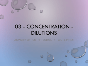03) Concentration - DILUTIONS - chem30-wmci