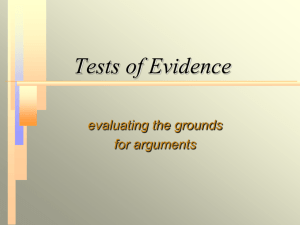 Evidence-Part 1 PPT