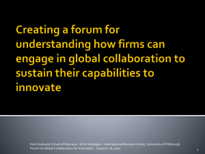 Global collaboration for innovation forum