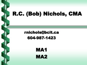 R.C. (Bob) Nichols, CMA