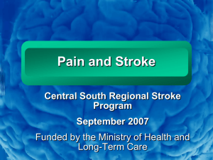 Pain and Stroke PowerPoint