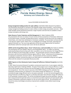 Florida Water Energy Abstracts - WaterRF Collab