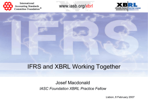 IFRS and XBRL Working Together