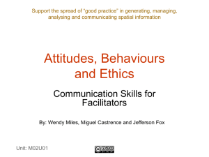 Presentation - Attitudes, Behaviours and Ethics: Communication