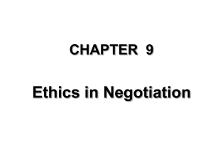 end result ethics in negotiation