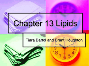 Chapter 13 Lipids