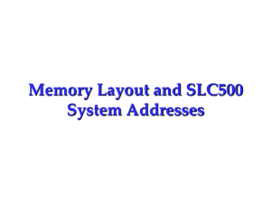 SLC500 memory organization, introduction to RLL