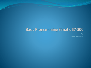 Basic Programming Simatic S7-300