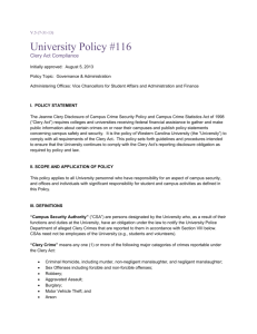 Campus Policy 116 VIII. - Western Carolina University