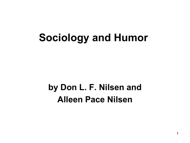 Humor And Sociology Arizona State University