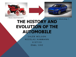 The History and Evolution of the Automobile