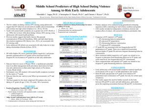(2015, March). Middle school predictors of high