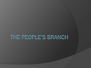 the People's Branch - Ms. McManamy's Class