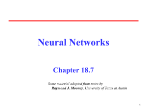Neural Networks Chapter 18.7