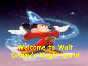 Welcome to Walt Disney's Magic World