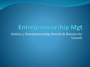 Entrepreneurship Mgt session 3