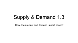 Supply & Demand