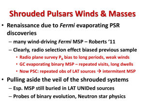 Shrouded Pulsar Winds and Masses
