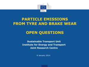 Particle emissions from tyre and brake wear: Open questions