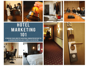 Hotel Marketing (PP) - Center for Government and Community