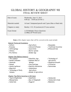 midterm review sheet - global history