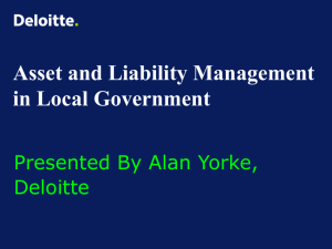 asset and liability management in local government