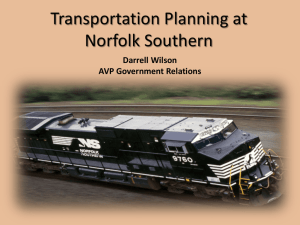Transportation Planning at Norfolk Southern